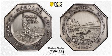 1964 AR Medal Montana Centennial - Flathead MS64