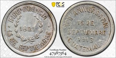 1913 Medal 92nd Anniv. of Independence Ag N1