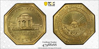 1975 Medal Pacific Coast Numismatic Soc. MS66