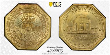 1975 Medal Pacific Coast Numismatic Soc. MS63