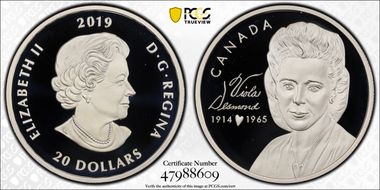 2019 $20 Viola Desmond PR70DCAM