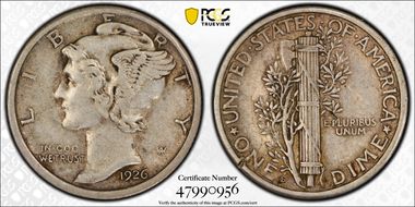 1926-S 10C XF40