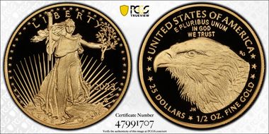 2023-W $25 Gold Eagle  First Strike PR70DCAM