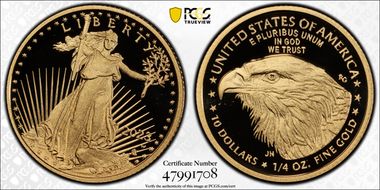 2023-W $10 Gold Eagle First Strike PR70DCAM
