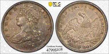 1838 50C GR-12 AU58