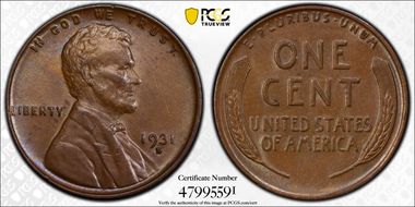 1931-D 1C AU58BN
