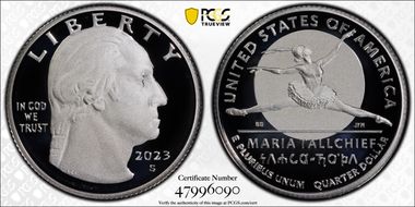 2023-S 25C Maria Tallchief-Silver First Strike PR70DCAM