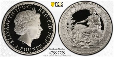 2005 £2 S-BF10 Britannia Ag PR70DCAM