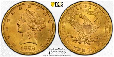 1899 $10 MS63