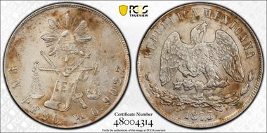 1873-Pi O Peso KM-408.7 AU55