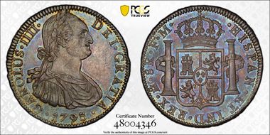 1793-Mo FM 8 R Yon-M8-93 Calico-955 AU58+