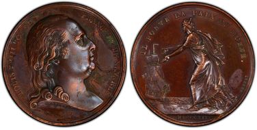 1814 Medal Bramsen-1405 Bronzed AE Return from Exile SP1