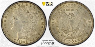 1894 $1 AU58