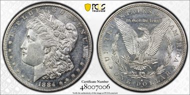 1884-S $1 AU55