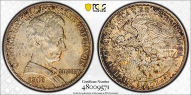 1918 50C Lincoln-Illinois MS65