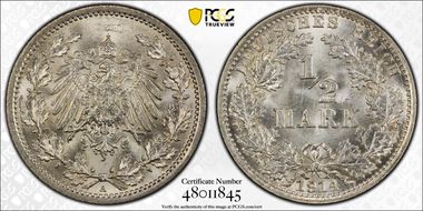 1914-A 1/2 Mk J-16 MS66