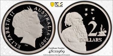 2007 $2 Silver PR67DCAM