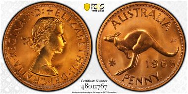 1963 Y. (p) 1D PR67RD