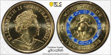 2021 $2 Wiggles - Wags the Dog 30th Ann. Colorized MS68