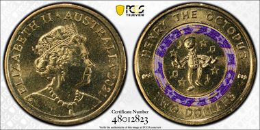 2021 $2 Wiggles - Henry the Octopus 30th Ann. Colorized MS67