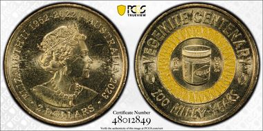 2023 $2 Vegemite Centenary Colorized 100 Mitey Years MS66