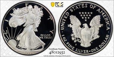 1986-S $1 Silver Eagle PR69DCAM