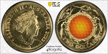 2022-C $2 Honey Bee Colorized MS69