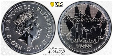 2022 £2 The Rolling Stones Ag MS69