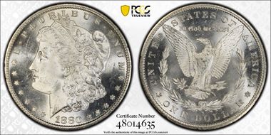 1880-S $1 MS64