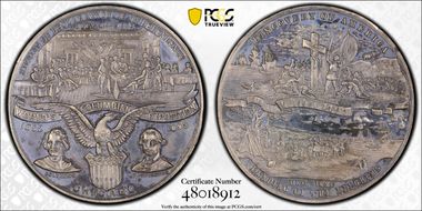 1893 Medal Eglit-36a White Metal 58mm World's Columbian Expo SP62