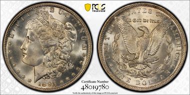 1891-O $1 MS65