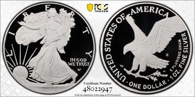 2023-S $1 Silver Eagle First Strike PR70DCAM