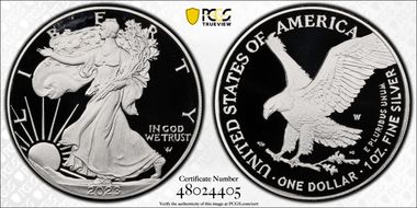 2023-W $1 Silver Eagle PR69DCAM