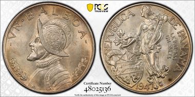 1947 Balboa KM-13  Ag MS63