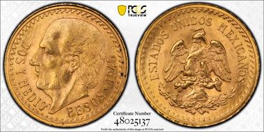 1945 2 1/2 P KM-463  Au MS66