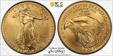 2023 $50 Gold Eagle MS69