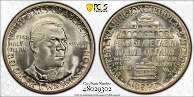 1948-S 50C Booker T. Washington MS66