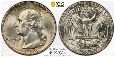 1950 25C DDR FS-801 MS67