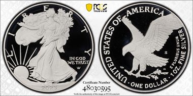 2023-S $1 Silver Eagle First Strike PR69DCAM