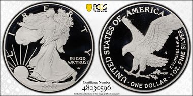 2023-S $1 Silver Eagle First Strike PR69DCAM