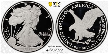 2023-S $1 Silver Eagle First Strike PR69DCAM