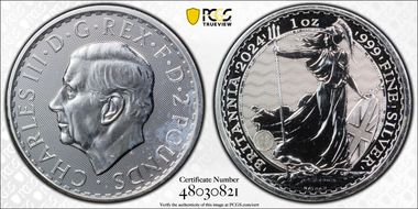 2024 £2 Britannia Ag First Strike MS67