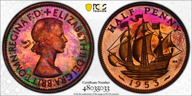 1953 1/2D S-4155 PR65RB