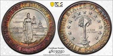 1936-S 50C Columbia MS68