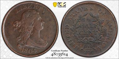 1804 1/2C C-12 XF40BN