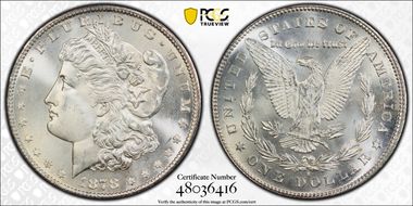1878-S $1 MS66+