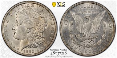 1892 $1 AU55