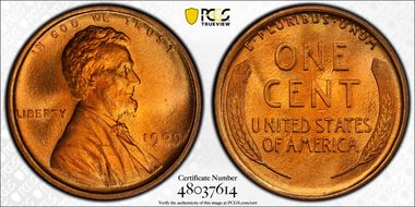 1909 1C Lincoln MS67+ RD
