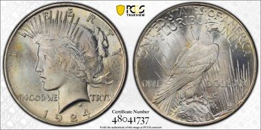 1924 $1 MS67+