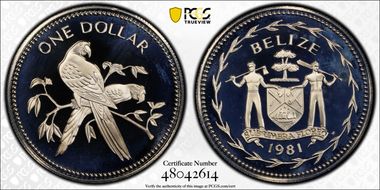 1981-FM $1 KM-43 Copper-Nickel PR68DCAM